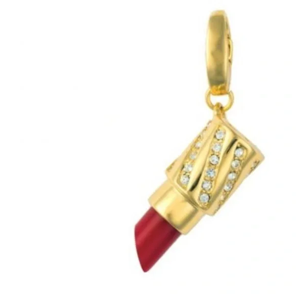 Spartina 449 Jewelry Gold Lipstick Charm - Picture 2 of 9